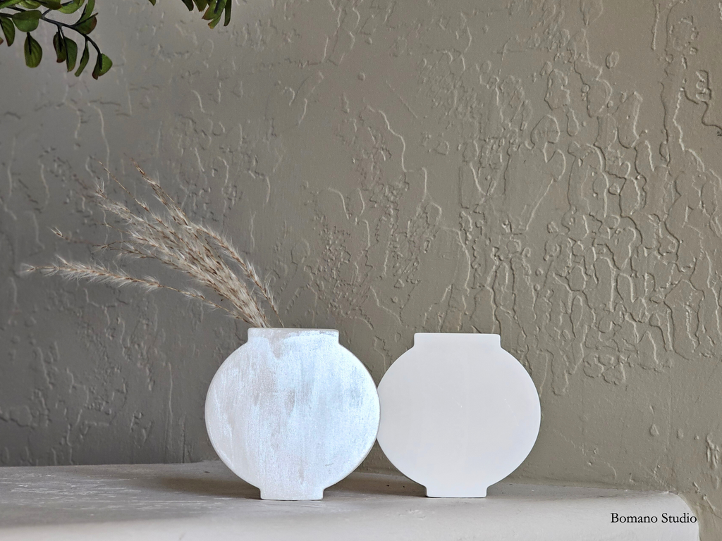 Moon Jar Inspired bud vase