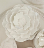 Hand-poured Marble Peony Jewelry Box Medium sz