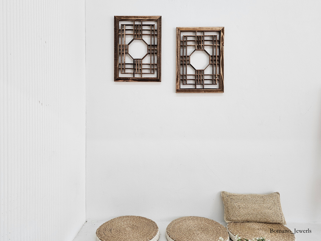 Limited Edition Hanok Touch Wooden Wall Deco Window Frame