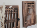 Hanok Touch DIY Wall Decor Wooden Window Grilled Door