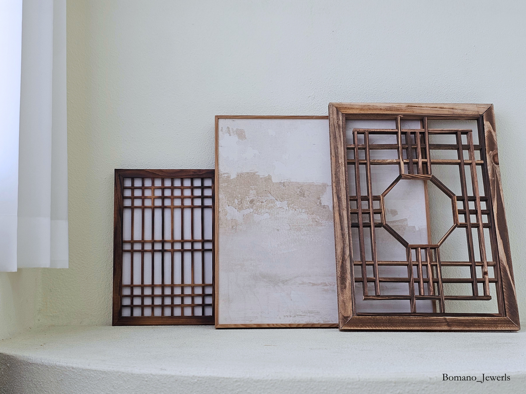 Limited Edition Hanok Touch Wooden Wall Deco Window Frame