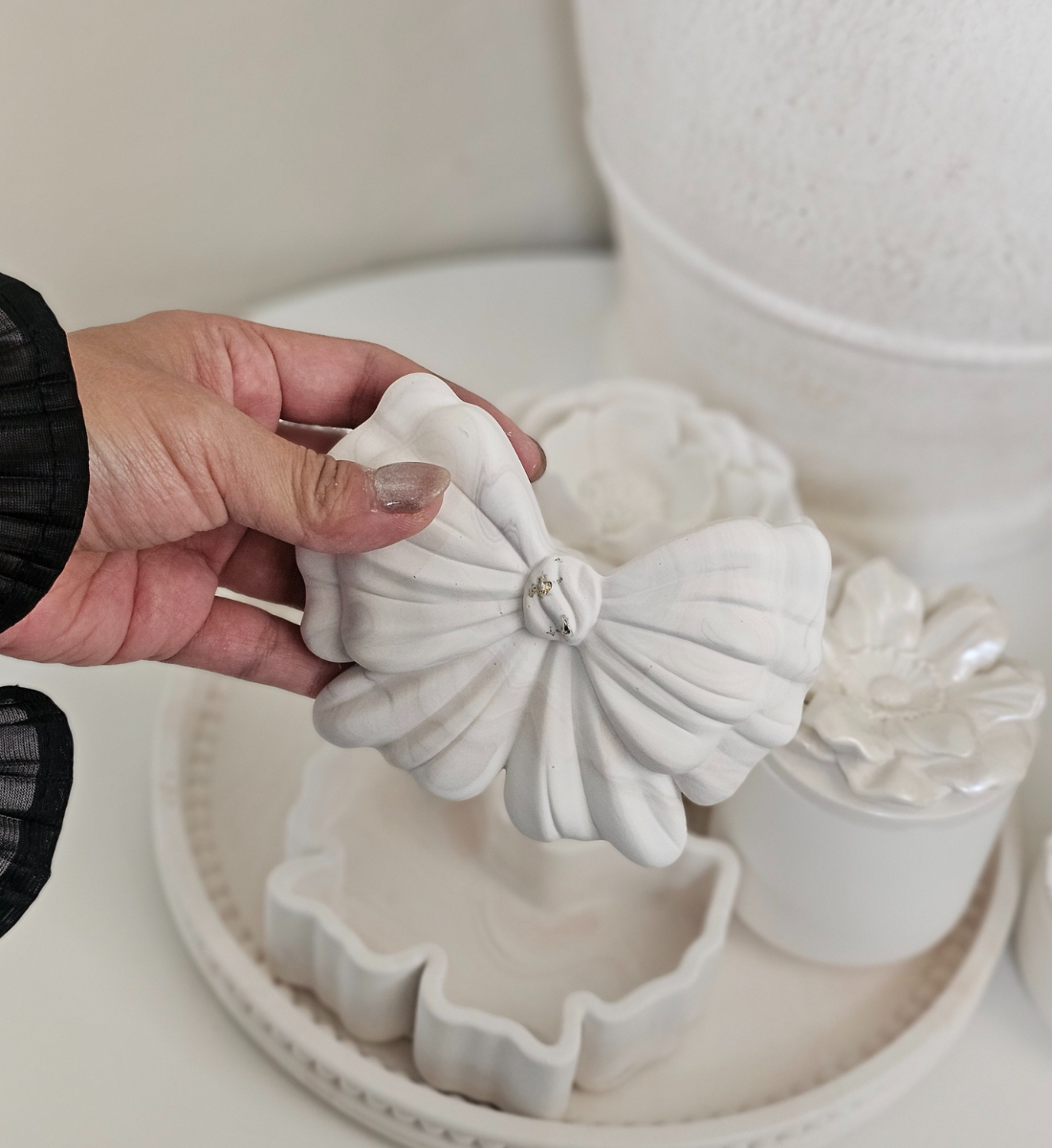 Hand-poured Ribbon Jewelry Box