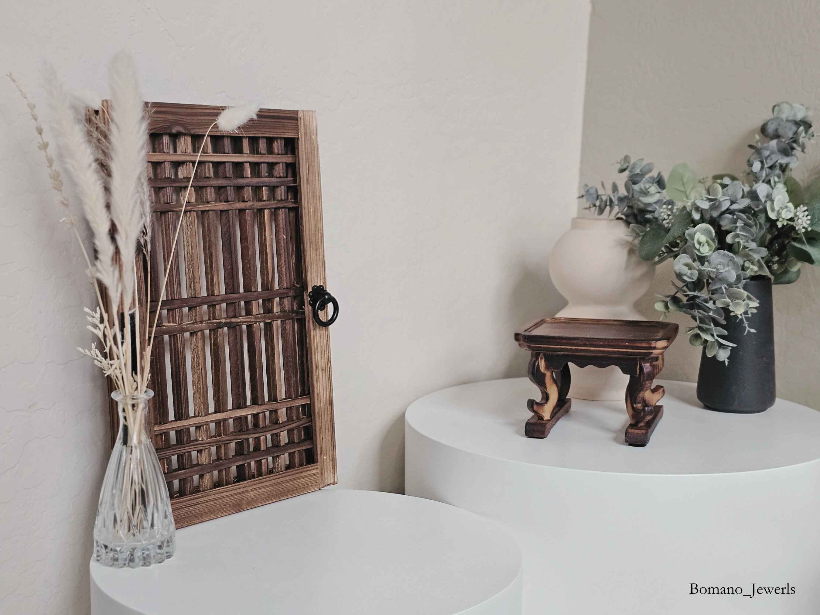 Hanok Touch DIY Wall Decor Wooden Window Grilled Door