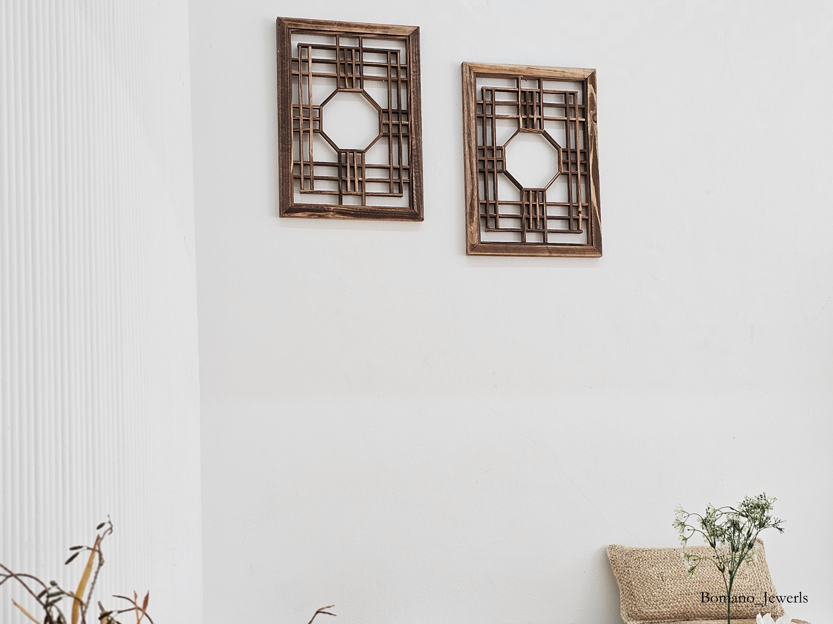 Limited Edition Hanok Touch Wooden Wall Deco Window Frame