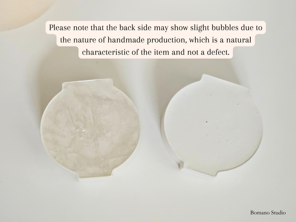 Moon Jar Inspired bud vase