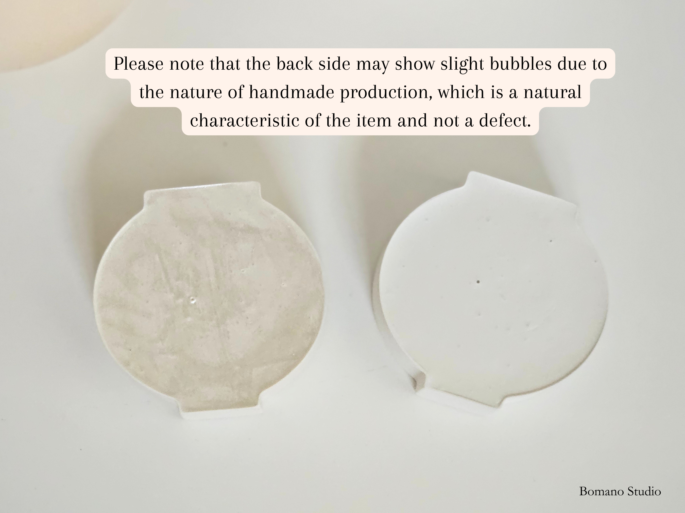 Moon Jar Inspired bud vase