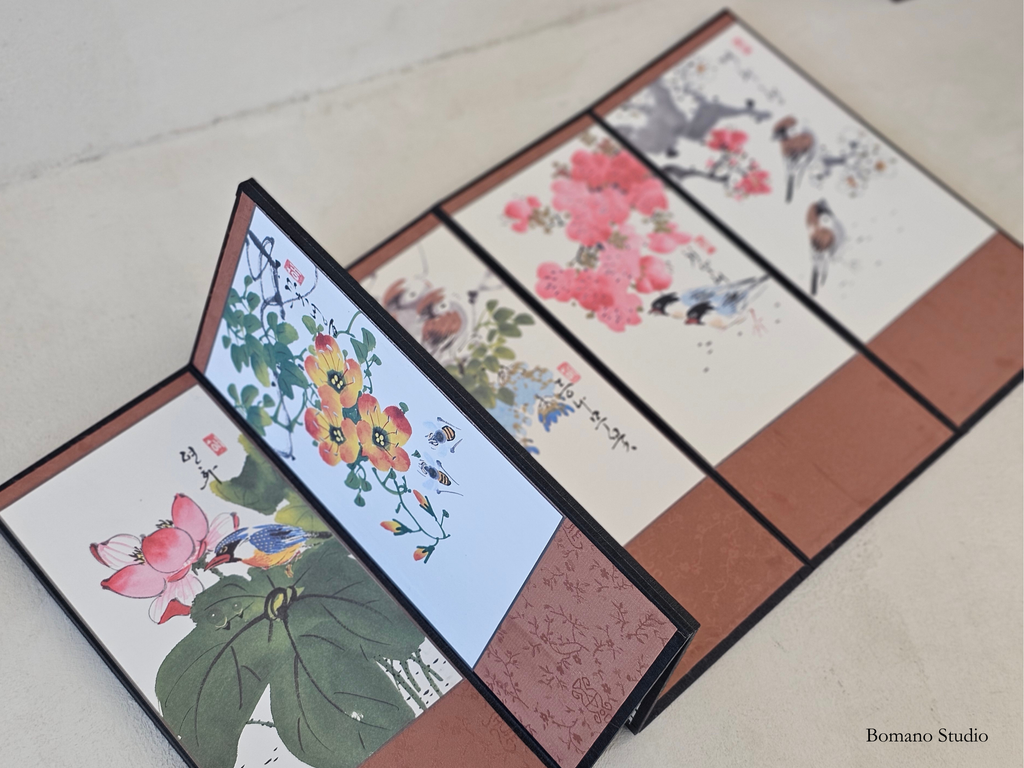 Blossom Bird Folding Screen