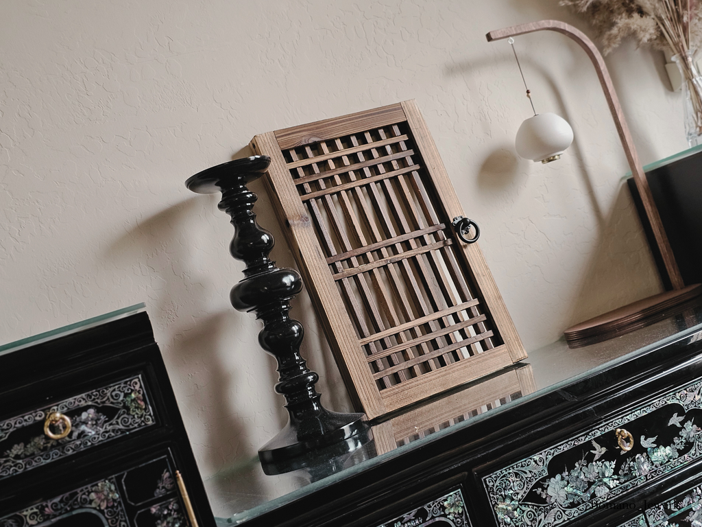 Hanok Touch DIY Wall Decor Wooden Window Grilled Door