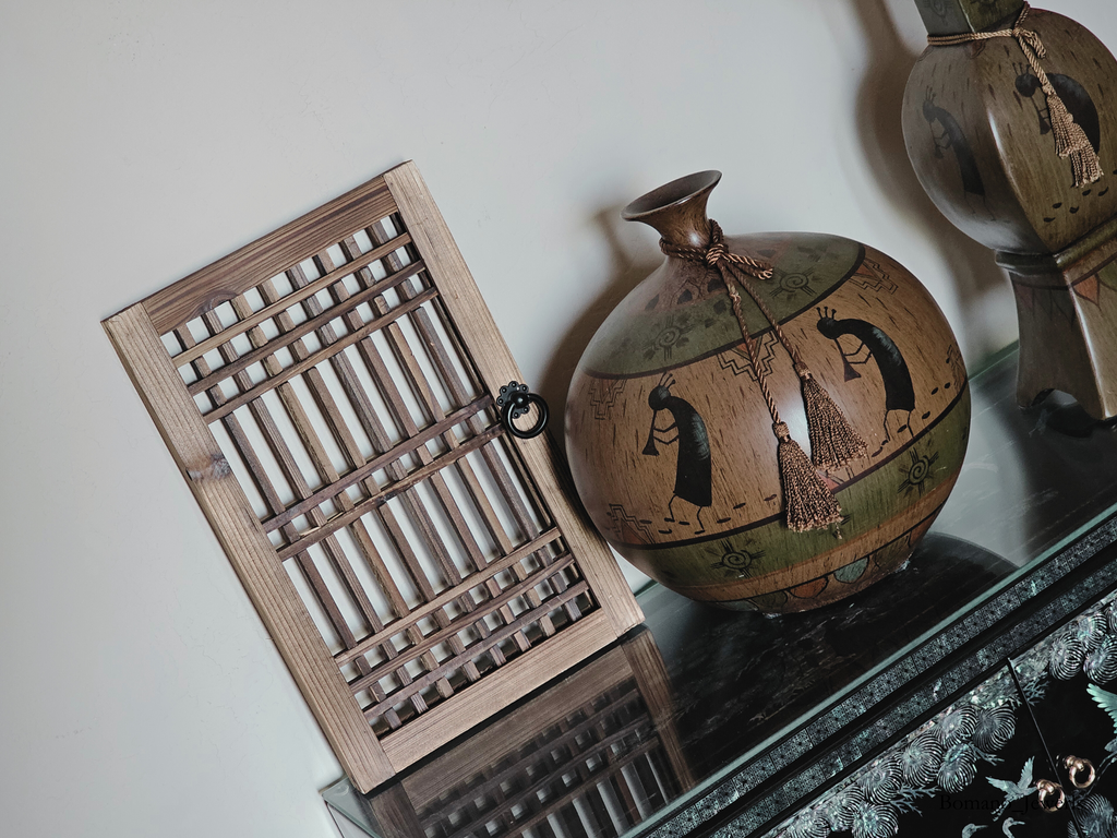 Hanok Touch DIY Wall Decor Wooden Window Grilled Door