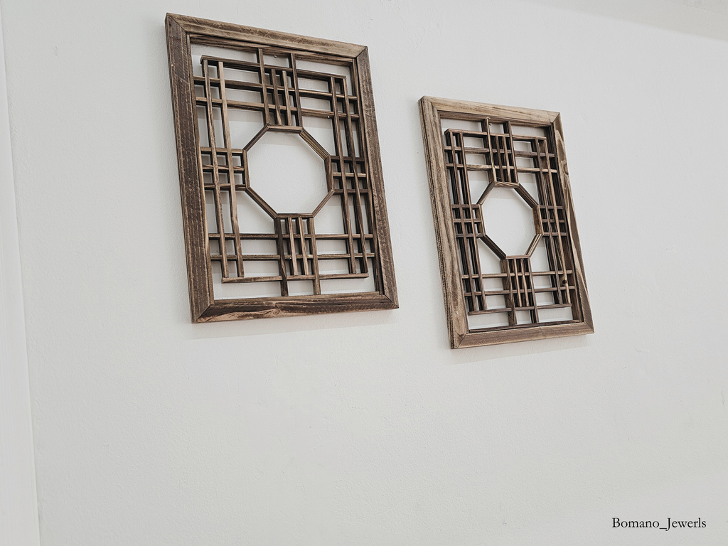 Limited Edition Hanok Touch Wooden Wall Deco Window Frame