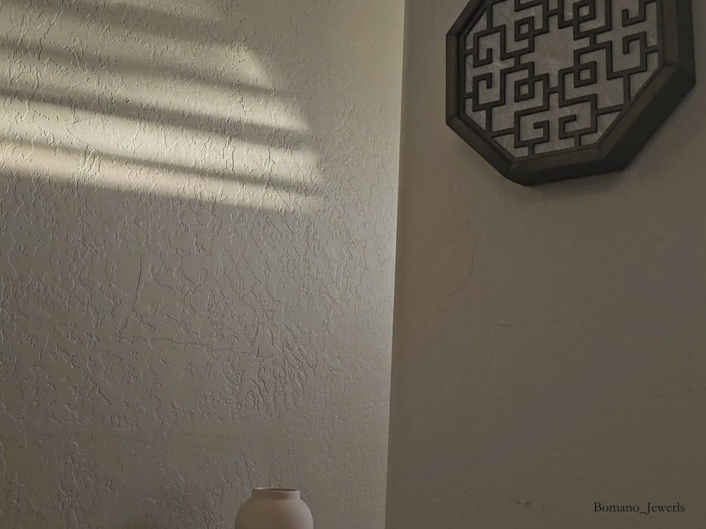 Bam Wood Octagon Wall Sconce Light Battery Operated